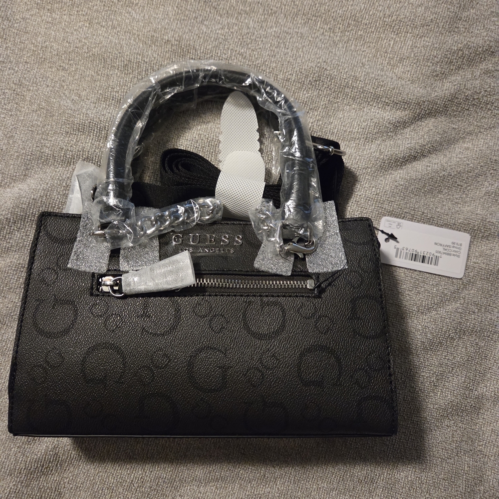 GUESS Black Women's Handbag Saffron Satchel